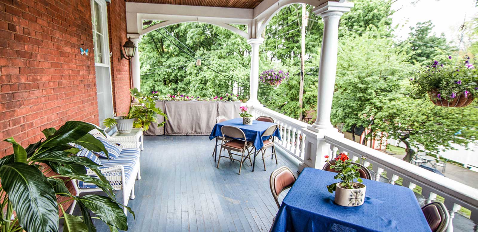 porch at Vassar Warner Home