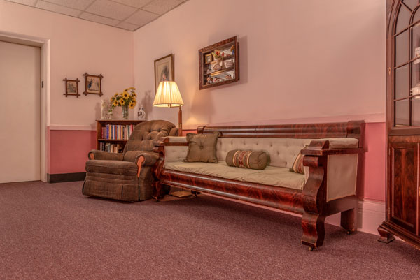 interior of Vassar Warner Home