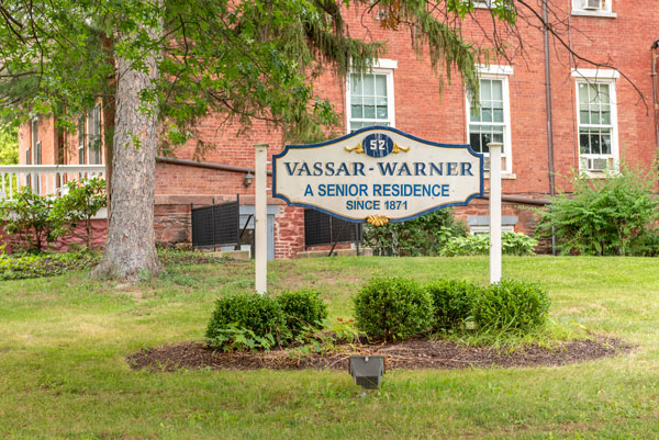 Vassar Warner Senior Residence outdoor signage