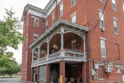 Back Porch of Vassar Warner Home