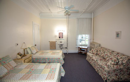 interior of bedroom at Vassar Warner Home