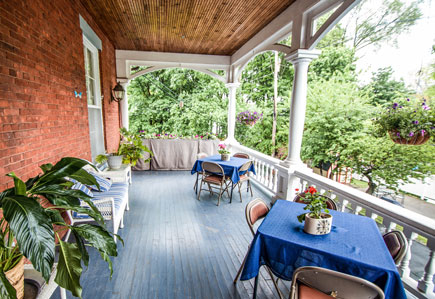 Porch at Vassar Warner Home