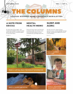 October VWH Newsletter Cover