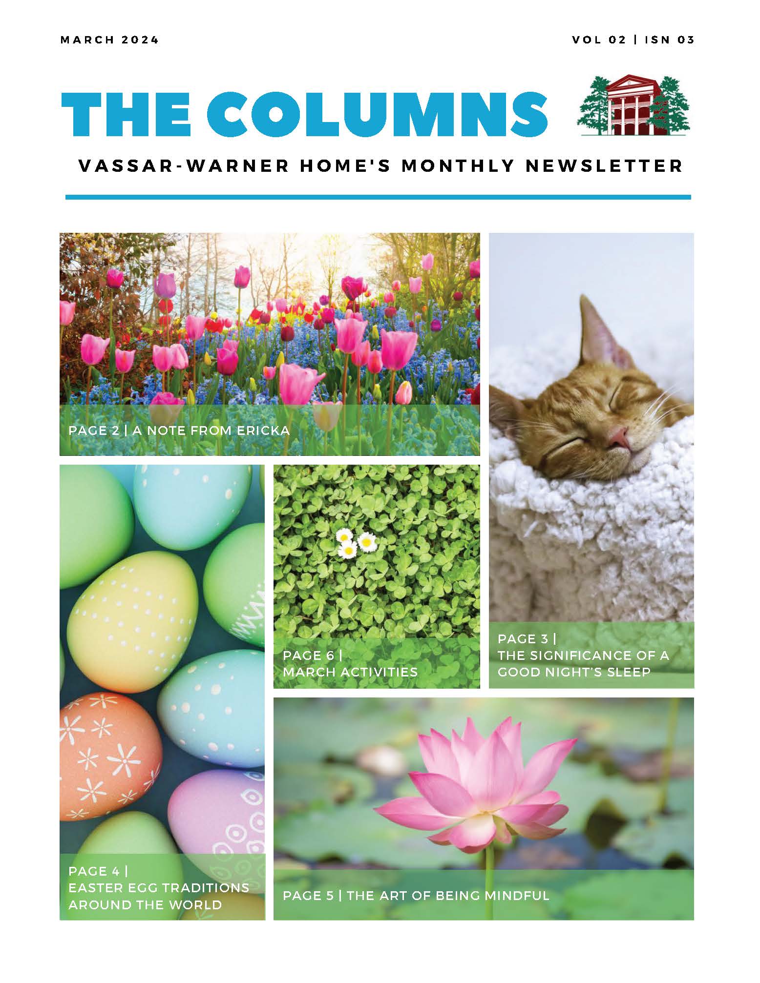 Vassar-Warner Home The Columns Newsletter - March 2024 Edition