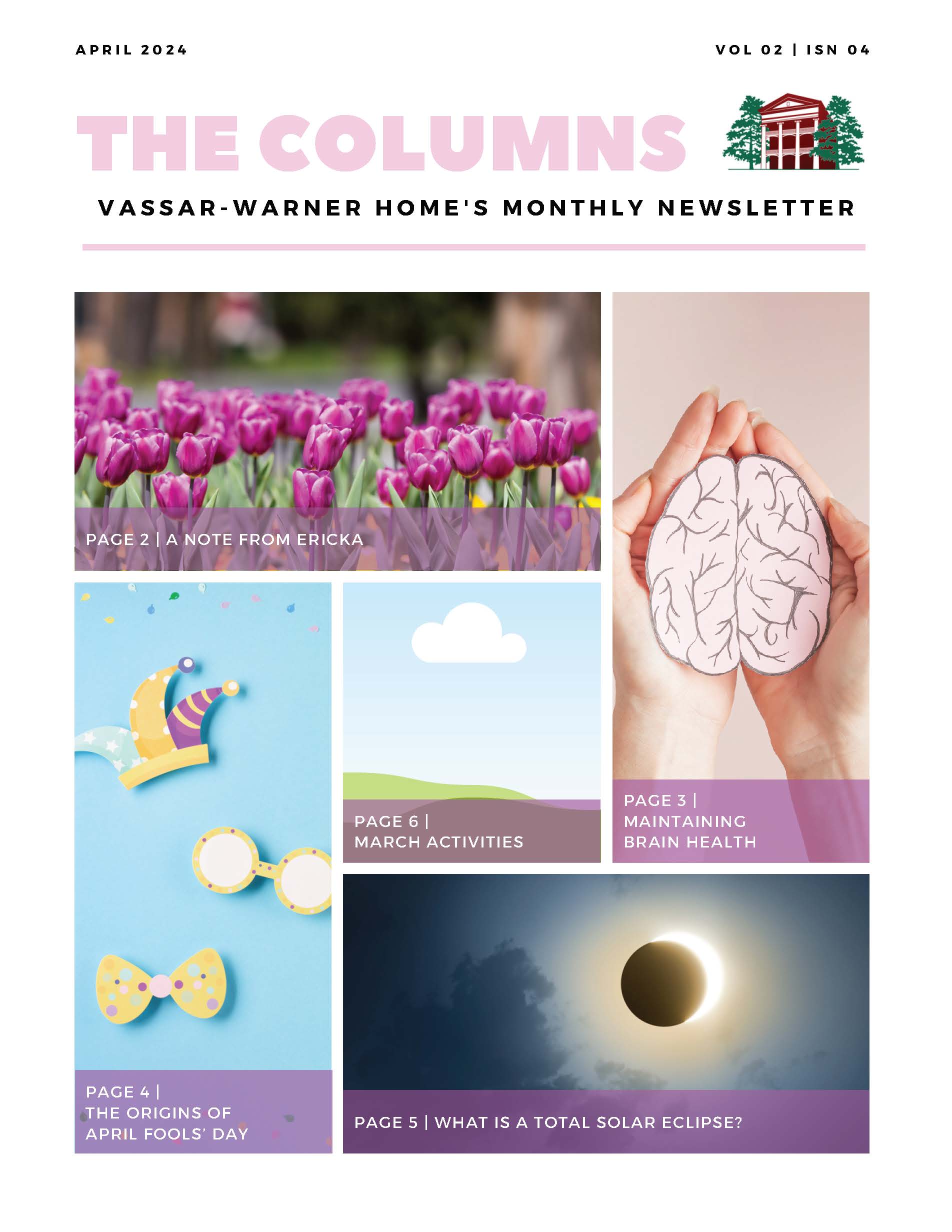 April 2024 VWH Newsletter Cover